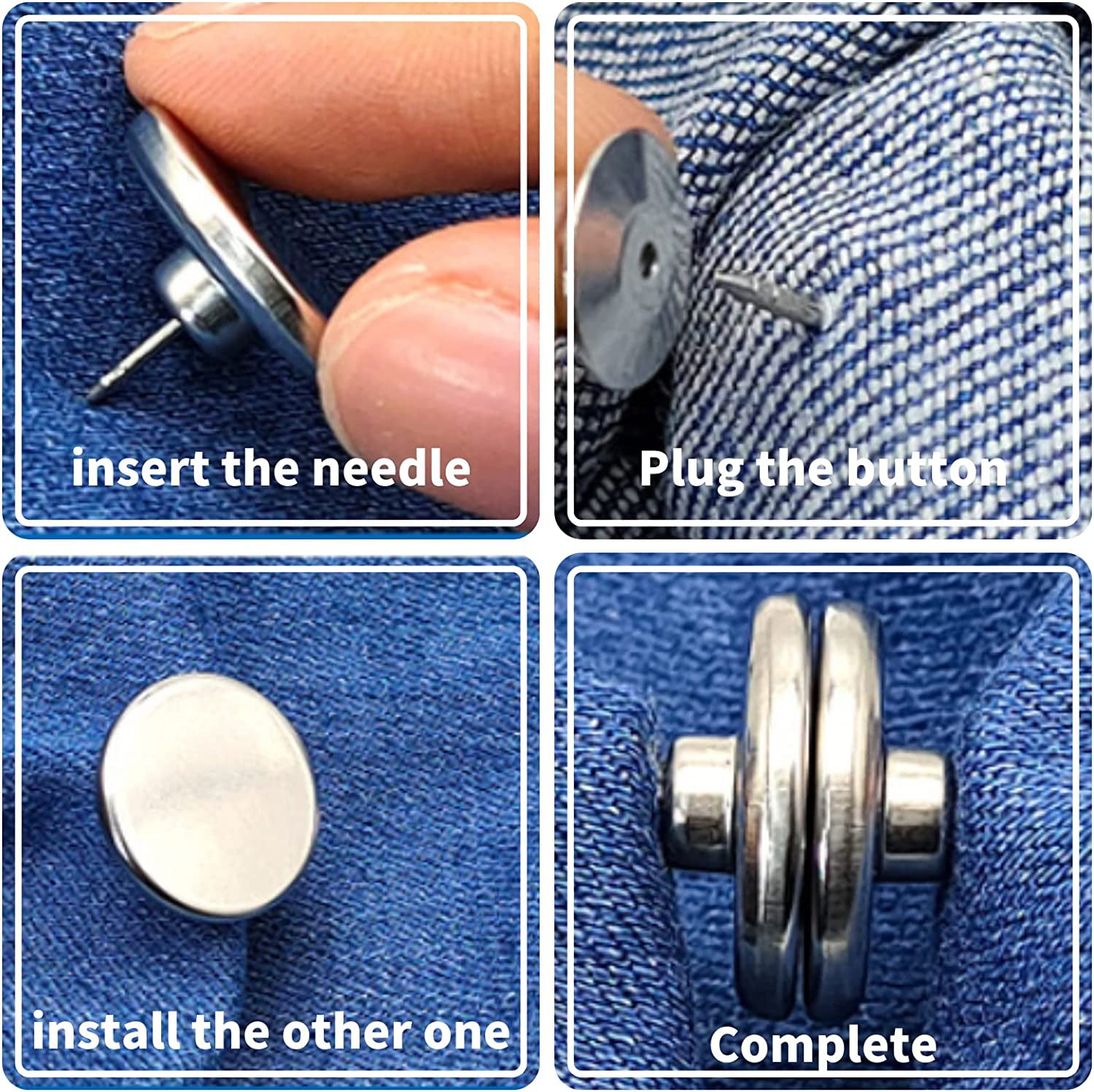 Curtain Magnets Closure Curtain Accessories Curtain Magnetic Holdback  Button Free Punching Magnet Buckle,Keep Curtain Liners Closed&Tight To Side  Walls