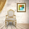 thumbnail image 3 of Vess, June Erica 15x15 Gold Ornate Wood Framed with Double Matting Museum Art Print Titled - City Square II, 3 of 4