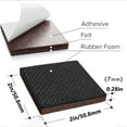 thumbnail image 4 of 16pcs Non-Slip Furniture Pads, 2 Inch Quality Furniture Clamps, Self-Adhesive Rubber Feet Furniture Feet, Ideal Non-Slip Furniture Pads, Floor Protectors, Keeps Furniture In Place (Square), 4 of 7