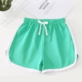 thumbnail image 2 of Casual Cotton Kids Girls Sports Yoga Gym Running Shorts Summer Beach Workout Pants, 2 of 2