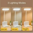 thumbnail image 4 of Led Desk Light Dimmable Bedside Reading Night Lamp Usb Rechargeable Touch Sensor, 4 of 6