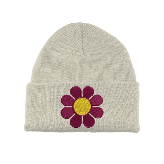 Gravity Threads Bonnet à Revers avec Patch Fleur Groovy - Blanc