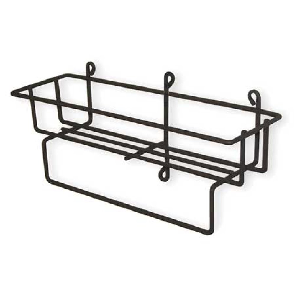 DIVERSEY D3191762 Wire Rack,Black,Wire,Holds 1.5L Btls