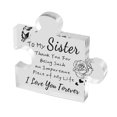 thumbnail image 2 of Baoblaze Engraved Acrylic Block Puzzle for Women Desk Sculpture for Mother'S Day Gift Sister, 2 of 8