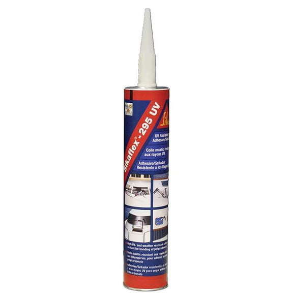 Sika 412132 Cartouche de 10,3 oz Sikaflex 295UV Adhésif et Scellant Résistants aux UV, Noir