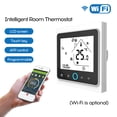thumbnail image 1 of Four Wifi Voice Intelligent Room Thermostat Digital Programmable Temperature Controller for Air Conditioner (BAC-002ELW, White & Black), 1 of 7