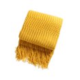 thumbnail image 1 of Inteprter Manta para sofá, mantas suaves y cómodas, cama, silla, colcha para dormir, chal, decoración, accesorio, hogar, dormitorio, oficina Juegos de cama Amarillo 130x220cm, 1 of 6