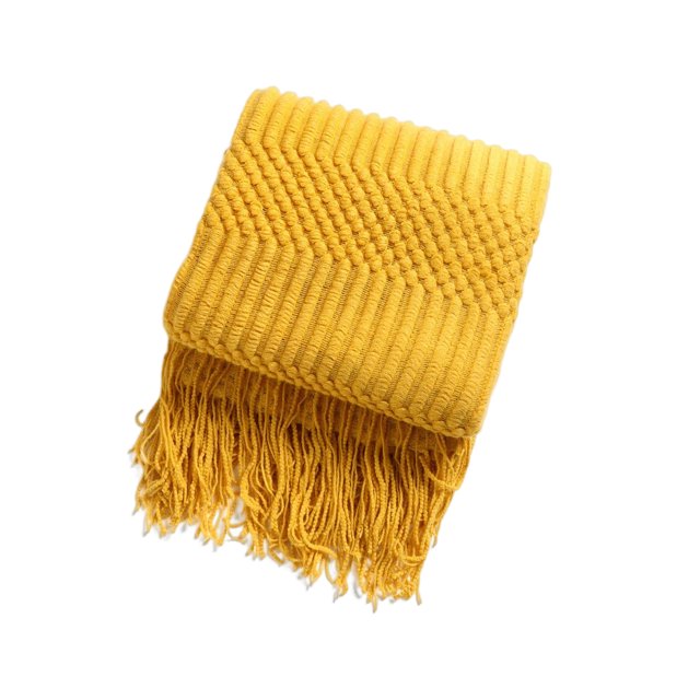 Inteprter Manta para sofá, mantas suaves y cómodas, cama, silla, colcha para dormir, chal, decoración, accesorio, hogar, dormitorio, oficina Juegos de cama Amarillo 130x220cm