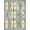 Blue Tan Ivory, Pattern 13, variant on Design&I 8'x10' Washable Area Rug Sleek Flatweave Pet Friendly Surf Nautical Surfboard Arching Palms Geometric Stripe Vintage for King Size Bedroom, Under Bed