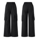 thumbnail image 4 of TRKIYQC Pantalones casuales para mujer, pantalones de pierna recta sueltos de tiro alto de color liso, pantalones largos casuales holgados para mujer TRKIYQC  moda, 4 of 5