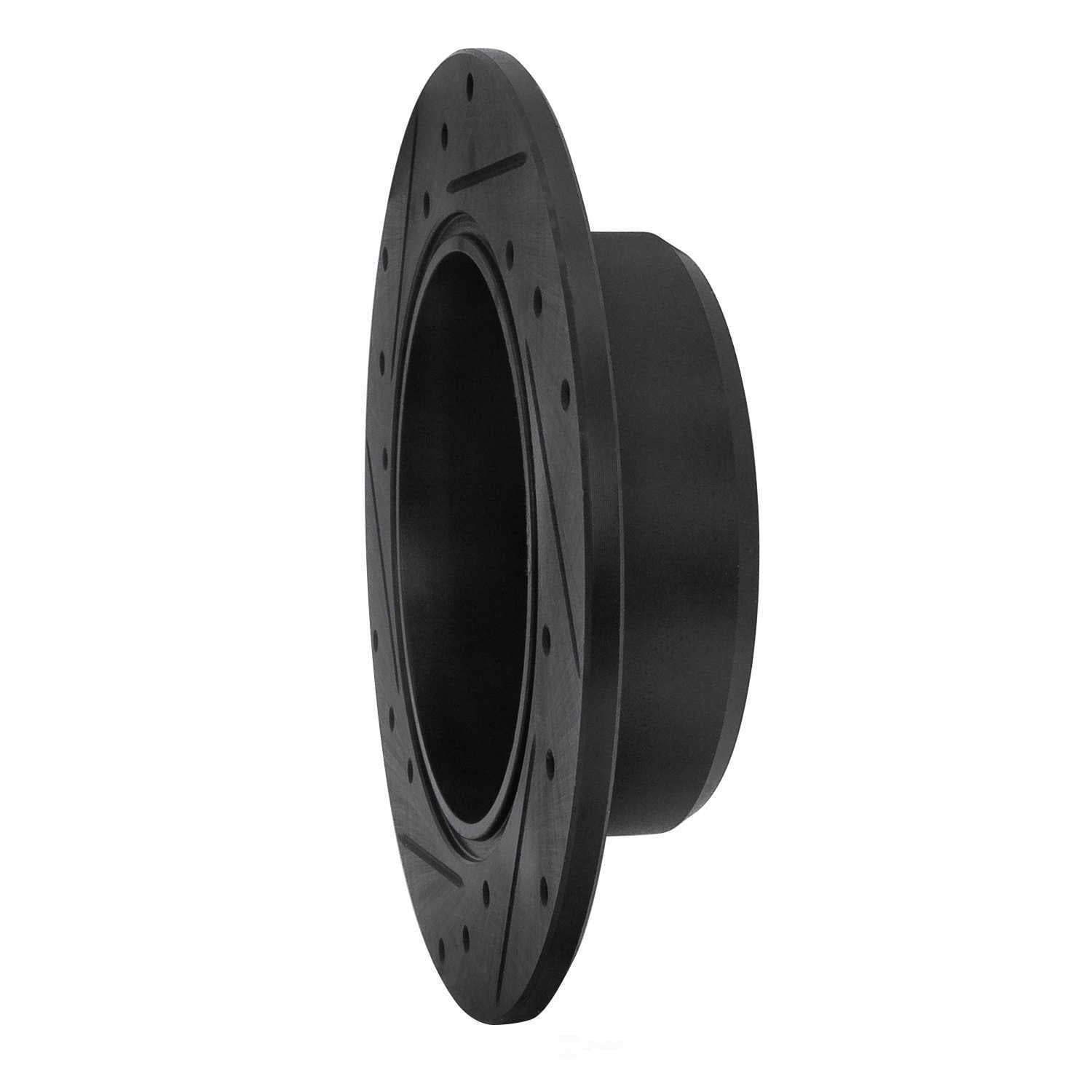 Dynamic Friction Company 633-76053R DFC Brake Rotor - Drilled And Slotted - Black