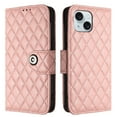 thumbnail image 5 of Allytech Wallet Case for iPhone 15 Plus, Luxury PU Leather Shockproof Protective Flip Cover for Women Girls, Kickstand Folio Case with Card Slots Holder Wrist Strap Lanyard - Coralpink, 5 of 7