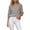 Gray, variant on Women's Button Down Tops Lightweight Thin V Neck Solid Color Blouses Relaxed Dressy Gathered Shoulder 3/4 Puff Sleeve Shirts XXL