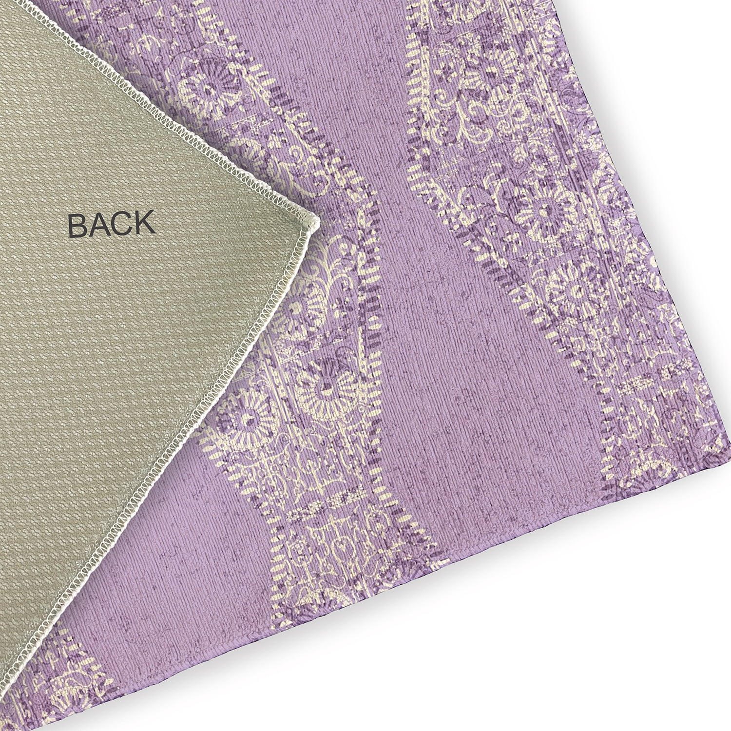 Simply Daisy 3' x 5' Purple Pyramid Stripe Chenille Indoor/Outdoor Rug