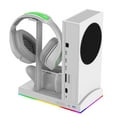 thumbnail image 4 of Support de Refroidissement RVB Tout-en-un pour Xbox Series S (XSS) - Station de Recharge Double pour Manettes, Support pour Écouteurs et Support de Disques pour 12 Jeux, Accessoire de Jeu à DEL Coloré pour une Configuration Organisée, 4 of 6