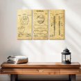 thumbnail image 2 of Elephant Stock Baseball Compilation Patent Wall Art - Horizontal Multi Panel Canvas - Living Room Wall Decor - Sports Multi Panel - Black And Beige Decor - 23" x 14", 2 of 4