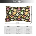 thumbnail image 2 of Fotbe Fruits Funda de Almohada Decorativa Estilo Occidental, Lujo en Algodón, Fundas para Almohadas King, Cojín Estampado para Decoración del Hogar-16"x24", 2 of 6