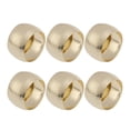 thumbnail image 1 of 6 Pcs Decorative Napkin Ring Handmade Round Shape Metal Napkin Holder Wedding Party Dinner Table Decor (Golden), 1 of 8