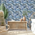 thumbnail image 7 of Tempaper Bahama Palm Indigo Breeze Peel and Stick Wallpaper, 20.5" x 16.5', 7 of 7