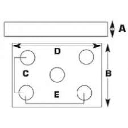 (1)BOAT TRAILER LEAF SPRING AXLE ROUND M14 U-BOLT KIT 9/16"X 2.4"X5 1/2" 1000404