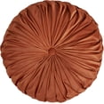 thumbnail image 2 of Saro Lifestyle 6005.RU14R 14 in. Round Velvet Pintucked Throw Poly Filled Pillow, Rust, 2 of 6