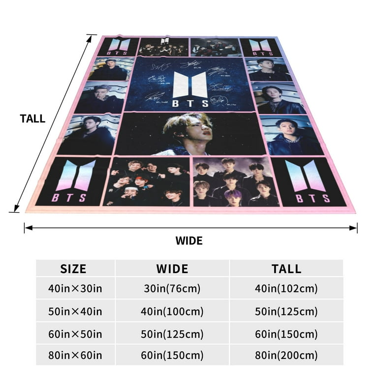 BTS ARMY Blanket BTSブランケット BTS ARMY Membership MERCH BOX #1 Official Blanket Set w/Box