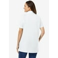 thumbnail image 2 of Woman Within Plus Size Perfect Short-Sleeve Polo Shirt, 2 of 6
