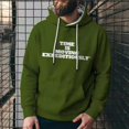 thumbnail image 2 of Fashion solid color men's casual hoodies sweatshirts (NavyBlue, L), 2 of 2