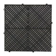 thumbnail image 1 of Estera de drenaje entrelazada, baldosas de suelo, baldosas de drenaje modulares para bañeras de hidromasaje, pasarelas, balcones, áreas para mascotas Negro, 1 of 8