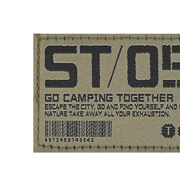 Insignia Camping Gear Exquisita Etiqueta Engomada Del Tanque Gasolina para Acampar Senderismo (2) Verde