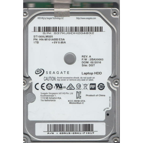 St1000lm025, Hn-m101abb Esa, Fw 2ba30003, Seagate 1tb Usb 2.5 Hard 