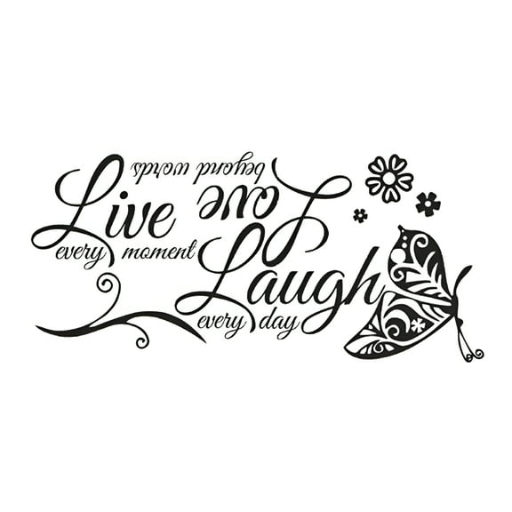 LAMIRO Glow in The Dark Wall Clings for Bedroom Room Wall Stickers Baby Wall Letters Bathroom Wall Quotes Diy Family Home Wall Sticker Removable Mural Decals Art Room Clean Girl Room Decor