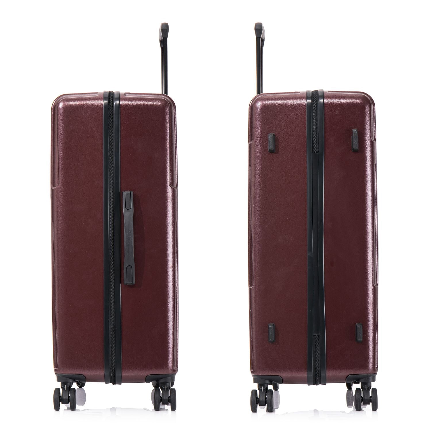 InUSA DRIP 3-Piece Hardside Luggage Sets with Spinner Wheels, Handle and Trolley, (20"/24"/28"), Wine