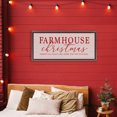 thumbnail image 2 of Stupell Industries Farmhouse Christmas No Place Like Home Gray Framed Floater Canvas Wall Art, design by Lux + Me Designs, 14 x 31, 2 of 9