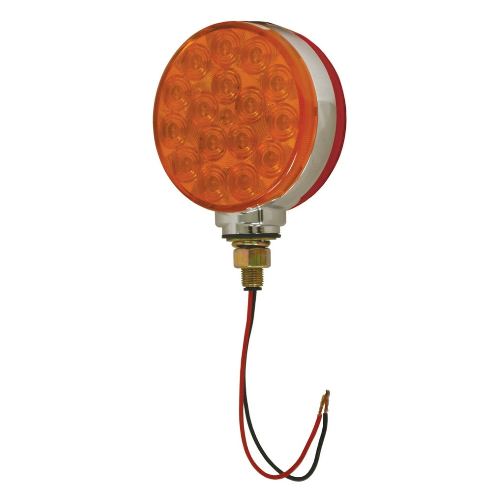 Grote G5300 Stop, Tail, Turn Lamp, Red/Yellow, Hi Count LED, 4" Round