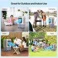 thumbnail image 6 of PEXMOR 13.2Gal Portable Air Cooler, 4100CFM Evaporative Swamp Cooler Fan with Remote, 12H Timer, 4 Ice Boxes, 3 Speeds, Indoor Outdoor, 6 of 17
