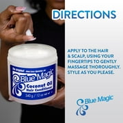 Blue Magic Coconut Oil Conditioner, 12 oz., Dry Hair Type, Repair Split Ends, Moisturizing, Jar