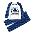 thumbnail image 5 of SUXIAN Family Matching Christmas Pajamas Crew Neck Long Sleeve Top Plaid Pants Soft Cozy Holiday Sleepwear Two Piece Set, 5 of 7