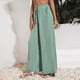 thumbnail image 5 of Moda Mujer Verano Casual Bolsillo Suelto Pantalones Sólidos Pantalones de Pierna Ancha Odeerbi ODB-6, 5 of 9