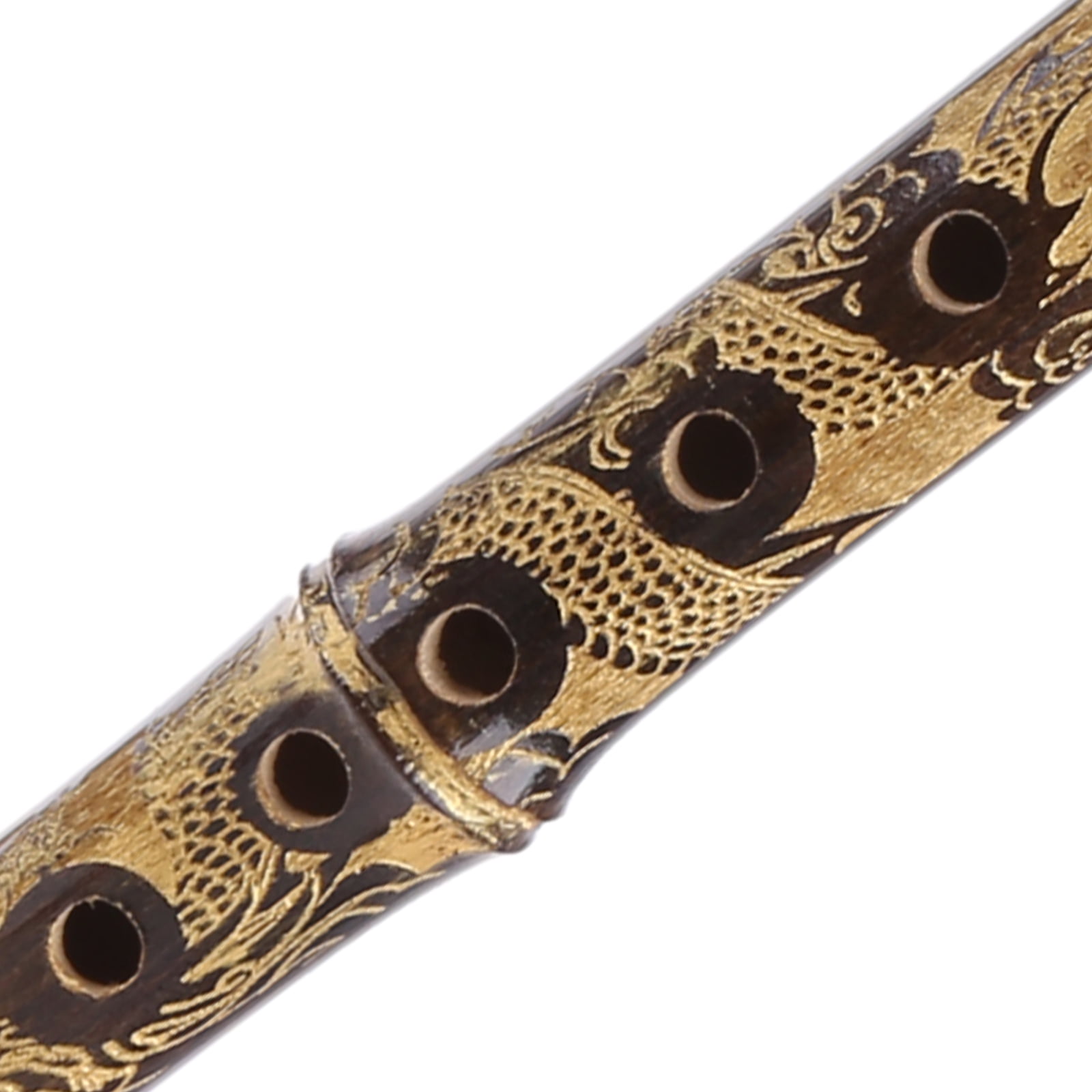 Flutes Woodwind Black Bamboo Chinese Yunnan Bawu G Key Pipe Music Instrument Hot Selling Color : Black