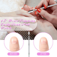 thumbnail image 4 of 1/8/16/24 Nail Cuticle Pusher and Cutter Stainless Steel Nail Polish Remover Cuticle Peeler Scraper Removal Double End Manicure Pedicure Tool for Fingernail and Toenail, 4 of 7