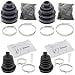 thumbnail image 2 of Complete Front Inner & Outer CV Boot Repair Kit for Suzuki LT-F4WDX King Quad 300 1996-1998 All Balls, 2 of 4