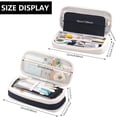 thumbnail image 5 of Rirool Large Capacity Pencil Case, Expandable Pencil Pouch Big Pen Bag for School Supplies with Zipper, Deformable Organizer for Teen Girls Boys, Black, 5 of 7