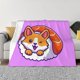 thumbnail image 1 of Fotbe Corgi In Sushi Roll Manta de Franela con Estampado, Manta Ultrasuave para Cama, Sofá, Auto, Hipoalergénica y Antibolitas-50"x40", 1 of 6