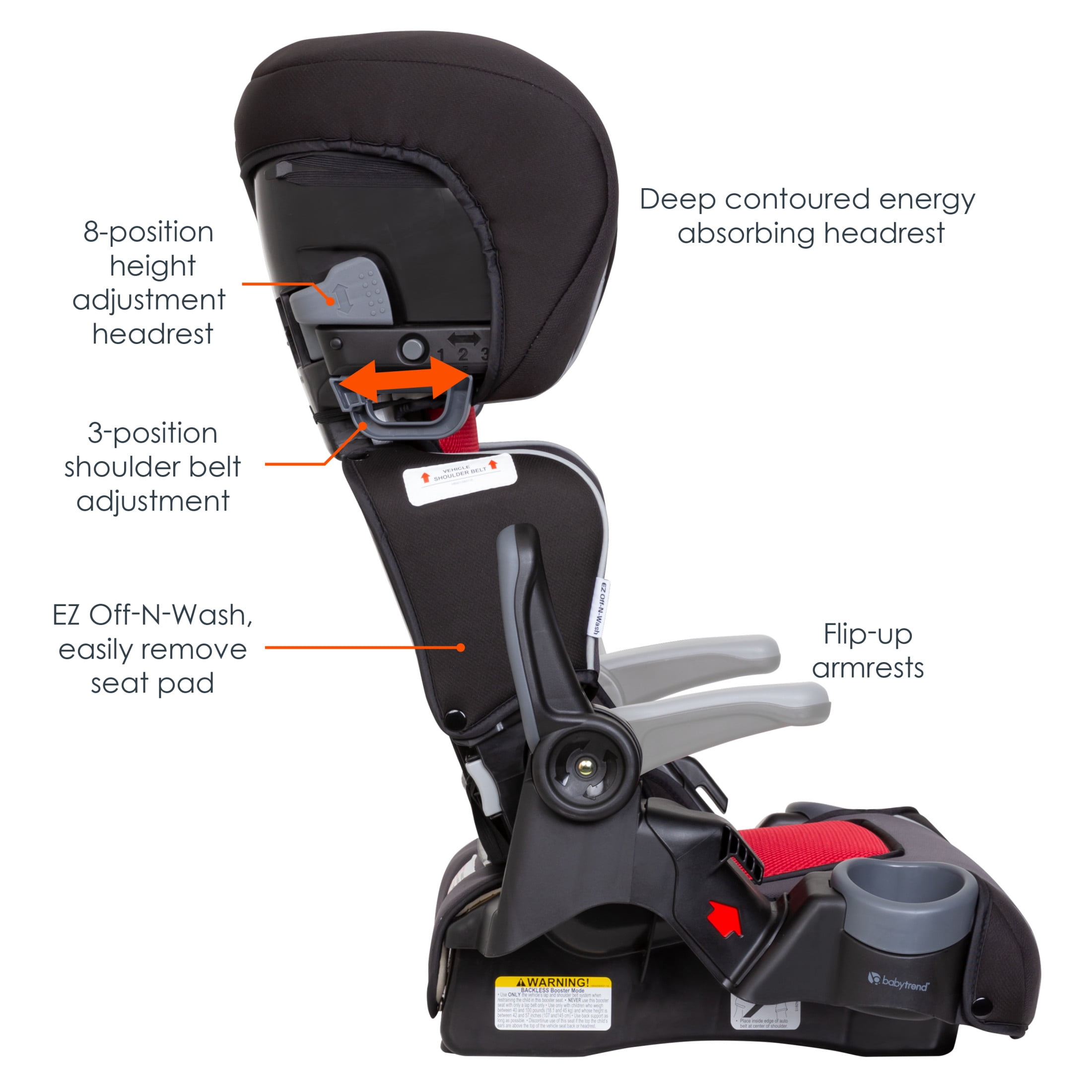 Baby Trend PROtect 2-in-1 Folding Booster Seat