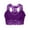 Purple, variant on Women's Sexy Lace Bra Wireless Plus Size Full Coverage Racerback Lace Bra Soft Comfort Everyday Bralette with Added Support