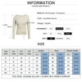 thumbnail image 5 of Gvmfive Women's Solid Side Drawstring Long Sleeve T-shirt Round Neck Casual Tops, 5 of 5