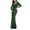 Green, variant on FcBaudy Short Sleeve V-Neck Dress,Summer Dresses for Women,Womens Dresses Spring And Summer Solid Color Medium Sleeved V-neck Slim Fitting Buttocks Wrapped Style Dress Long Skirt Women Dress