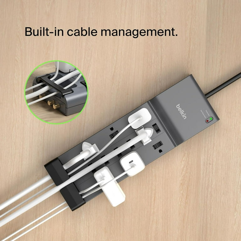 Belkin Power Strip 12-Outlet Surge Protector with Desk Phone Jack