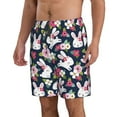 thumbnail image 2 of Naloa Rabbit And Rose Men's Beach Shorts, Surfing shorts, Swim trunks, Quick Dry Swim Trunks for Surfing Beach Fun - Large, 2 of 9
